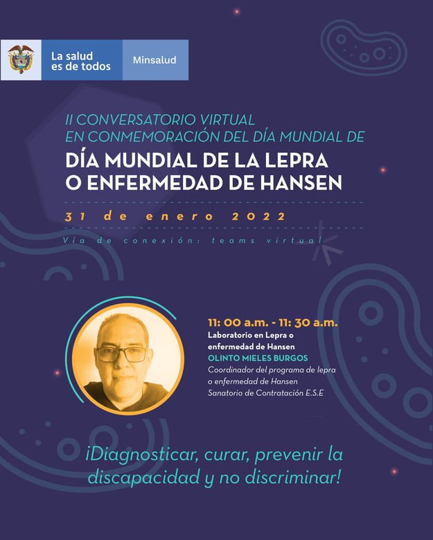 II Conversatorio Virtual En Conmemoración Del Día Mundial De La Lepra O Enfermedad De Hansen